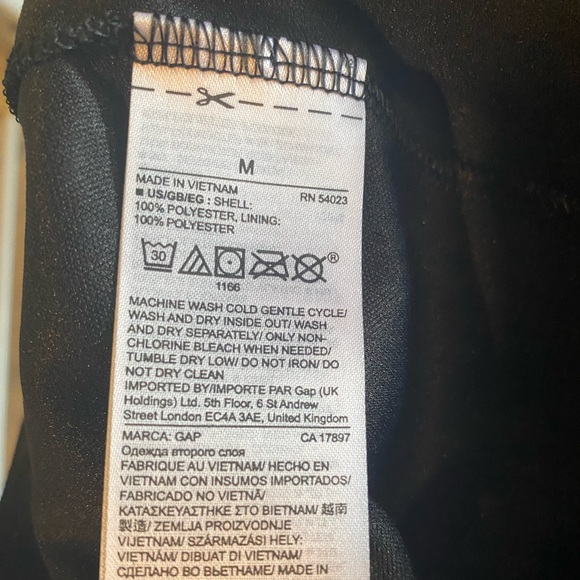 Beautiful Vintage GAP Sparkly Black/Silver High Wasted Skirt Size Medium EUC - Picture 6 of 6